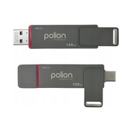 Pendrive Polion PLNFD003 128 GB USB 3.2 szary usb c super szybki pojemny