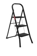 Drabina domowa 3 stopniowa lekka drabinka składana szerokie schodki BAULICH