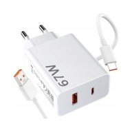Xiaomi Ładowarka Sieciowa 67W Szybka USB- + kabel 1m USB typu C