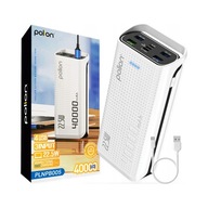 Powerbank Polion 40000 mAh biały USB-C USB-A PD 3.0 QC 3.0 Kabel 4 wejścia