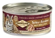 Carnilove mokra karma puszka dla kota adult Indyk Renifer 100g
