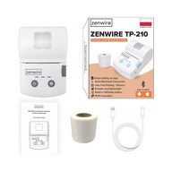 Zenwire TP-210 drukarka etykiet termiczna Bluetooth USB-C mobilna
