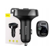 Transmiter FM Baseus S-09A Bluetooth 2xUSB microSD ładowarka LCD mikrofon