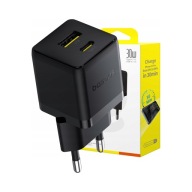 Ładowarka sieciowa Baseus Palm 30W USB-C USB-A czarna