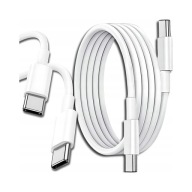 Kabel Ładowarka USB typ C - USB typ C / 1 m / biały / iPhone / Samsung