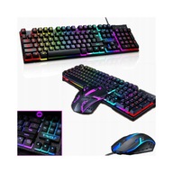 Klawiatura mechaniczna DSJ K_500 czarna USB, Cherry MX Black, RGB