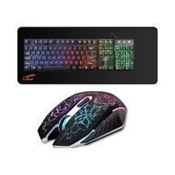LTC Zestaw Gamingowy RGB Anti-Ghosting Mysz DPI Podkładka