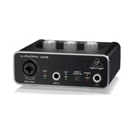 Behringer U-Phoria UM2 USB audio interfejs XLR jack 6,3 mm RCA