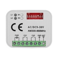 RADIOODBIORNIK ODBIORNIK UNIWERSALNY STEROWNIK 300-868MHz DO NAPĘDU BRAMY