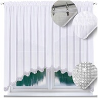 FIRANA KLASYCZNA BIAŁA WOAL KRÓTKA DO KUCHNI 100X200 CM