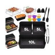 Zestaw akcesoriów Airfryer Cosori Dual Blaze XXL 10L silikonowe formy ruszt