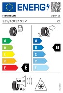 Michelin Alpin 5 225/45R17 91 V przyczepność na śniegu (3PMSF)