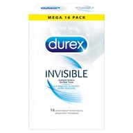 Durex Invisible Extra Thin super cienkie prezerwatywy 16 sztuk