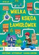 Wielka księga łamigłówek Krzyżówki, szyfrogramy, zadania logiczne 8-12 lat. Zielona Wojciech Czerepak