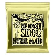 Struny do Gitary Elektrycznej - Ernie Ball 2214 Mammoth Slinky 12-62