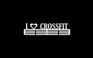 I Love CrossFit #3 WHITE vešiak na medailu 40cm