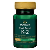 Suplement diety Swanson Health Products Real Food Vitamin K-2 30 szt.