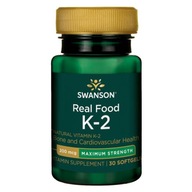 Suplement diety Swanson Health Products Real Food Vitamin K-2 kapsułki 30 szt.