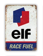 Номерной знак металл декоративная retro elf race fuel 20x30 фото, цена