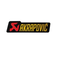 Akrapovic наклейка на глушитель выхлоп ktm 98x29 алюминиевая фото, цена
