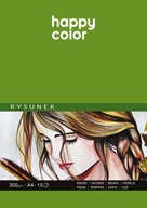 Blok do rysunku Happy Color A4/15 arkuszy 300g