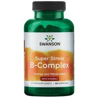 Witaminy B COMPLEX z witaminą C 500 mg Super Stress Swanson 100 sztuk