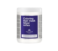 Kallos Coloring Hair Mask Silver Reflex maska do włosów neutralizująca żółtawe odcienie 1000ml