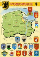 Pomeranian vojvodstvo Mapa Herby WR794 - 10 ks.