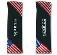 Накладки на ремень безопасности sparco flag stany zjednoczone usa фото, цена