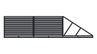 Brama wjazdowa przesuwna filip 100 ocynk + ral