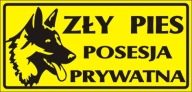 Zły pies posesja prywatna tabliczka фото, цена