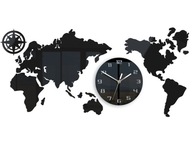 Zegar ścienny ModernClock czarny 80cm