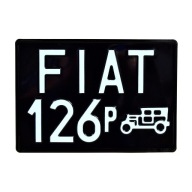 Stara номерной знак fiat 126p 305 x 214 mm фото, цена