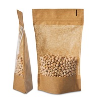 Doypack kraft papír tasak 250ml 50x ablakos