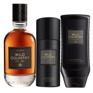 Zestaw avon Wild Country Perfumy + Żel Dezodorant