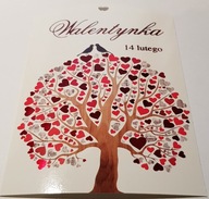 pohľadnica na Valentína ku dňu zamilovaných 2 ks