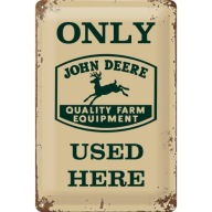 Номерной знак only john deere 20x30 металл nostalgi 22130 фото, цена