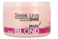 Stapiz Sleek Line Blush Blond Mask 250 ml maska do włosów blond z jedwabiem