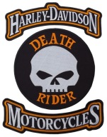 Var нашивка harley + motorcycles + death rider фото, цена