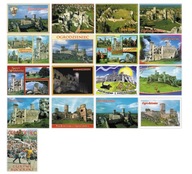 Ogrodziecie Castle pohľadnice nastaviť 17ks