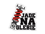 Наклейка на автомобиль jadę на glebie резьба амортизатор фото, цена