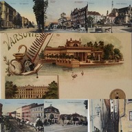 Pohľadnice Varšava Historické dotlač 7 kusov