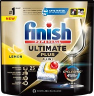 FINISH Kapsułki do zmywarki Ultimate Plus 25 lemon