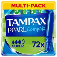 Tampax Compak Pearl Super Tampony z aplikatorem, x72