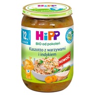 Obiadek HiPP BIO Kaszotto z warzywami i indykiem po 12. miesiącu 250 g od 12 miesiąca 250 g indyk, warzywa