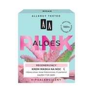 AA Aloes Pink regenerujący krem-maska na noc 50 ml