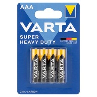 Baterie cynkowo-węglowa Varta AAA (R3) 4 szt.