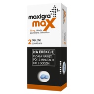 Maxigra Max 50 mg x 2 tabletki powlekane 2 szt. tabletki