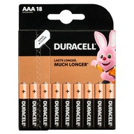 Bateria alkaliczna Duracell AAA (R3) 18 szt.