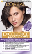 L'Oreal Excellence Cool Creme farba do włosów 5.11 ultrapopielaty jasny brąz z potrójną pielęgnacją i technologią przeciwko miedzianym refleksom